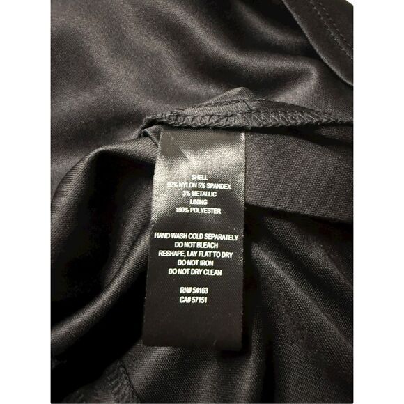 Jessica Howard Women’s 10 Evening Midi Dress Red Black Sparkle Holiday Party - Picture 8 of 9